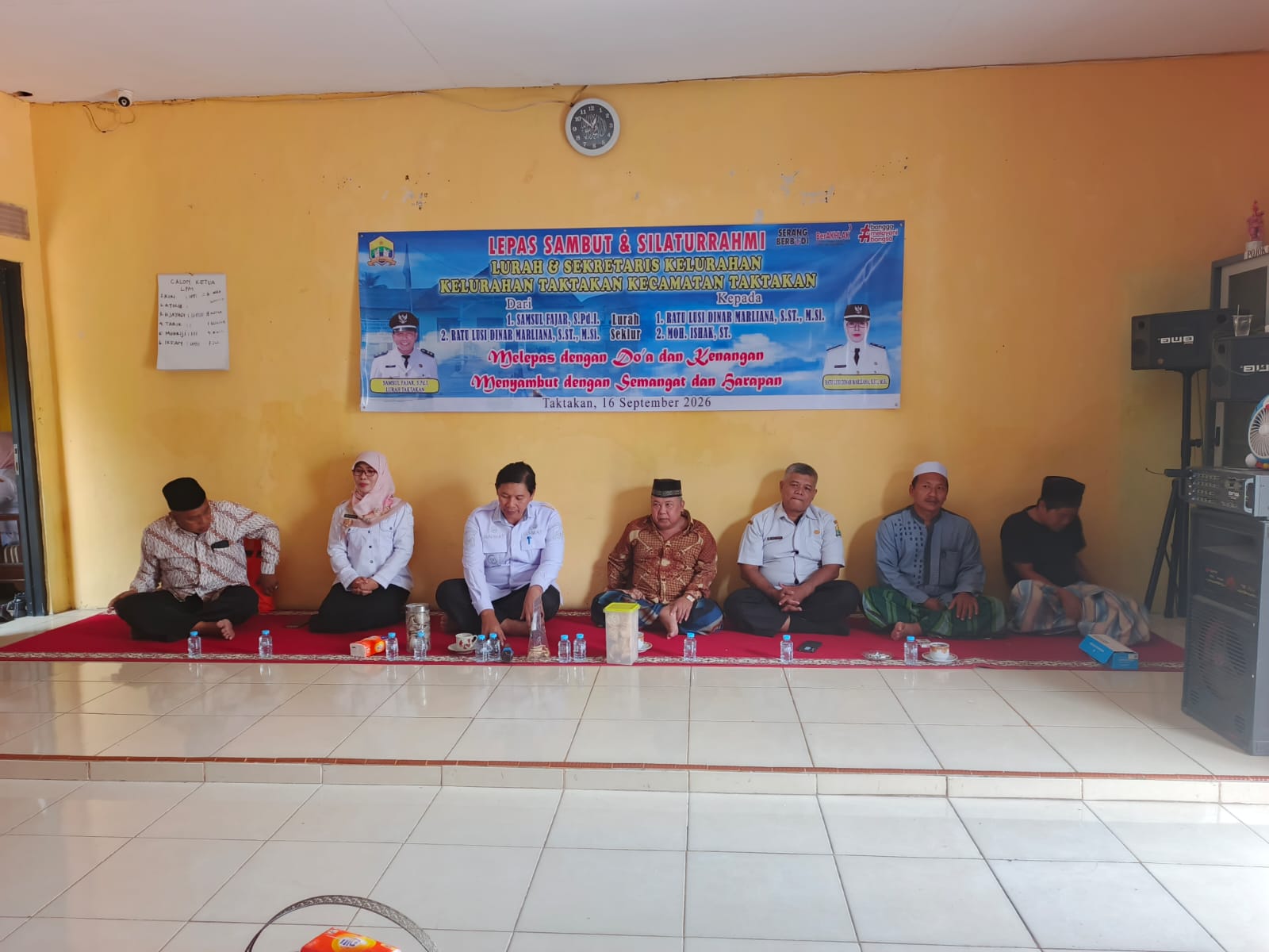 LEPAS SAMBUT LURAH TAKTAKAN, SAMSUL FAJAR PAMIT, RATU LUSI DINAR MARLIANA RESMI JABAT LURAH BARU